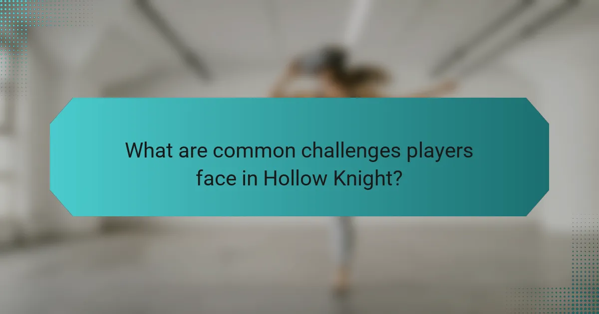 What are common challenges players face in Hollow Knight?