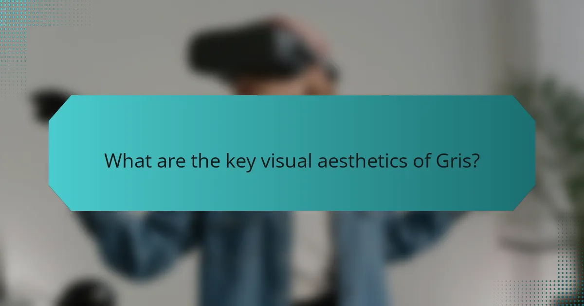What are the key visual aesthetics of Gris?